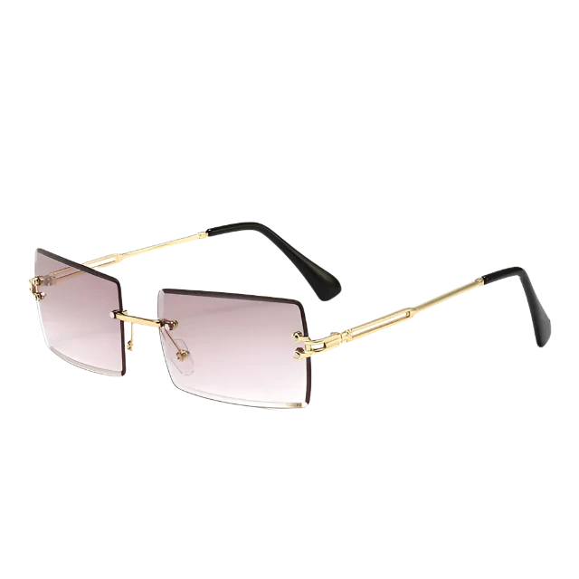 Rimless Rectangle Sunglasses