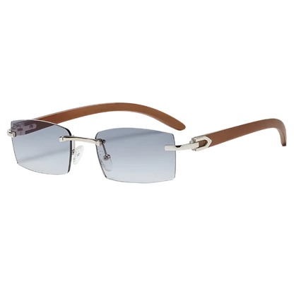 Rectangle Fashion Rimless Sunglasses