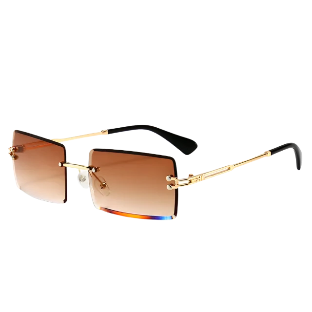 Rimless Rectangle Sunglasses