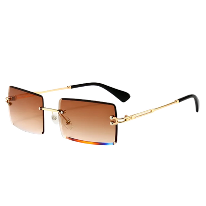 Rimless Rectangle Sunglasses