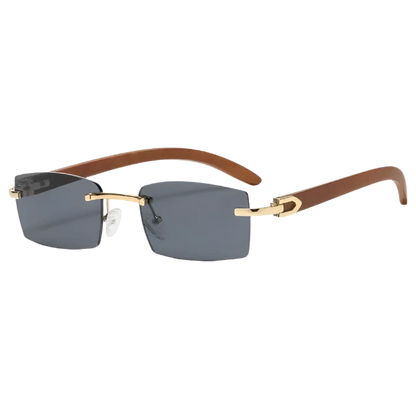 Rectangle Fashion Rimless Sunglasses