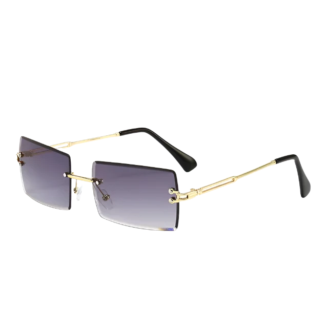 Rimless Rectangle Sunglasses