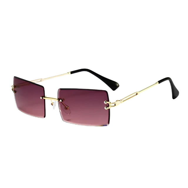 Rimless Rectangle Sunglasses