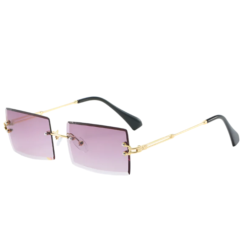 Rimless Rectangle Sunglasses