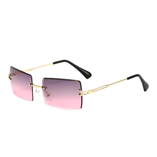 Rimless Rectangle Sunglasses