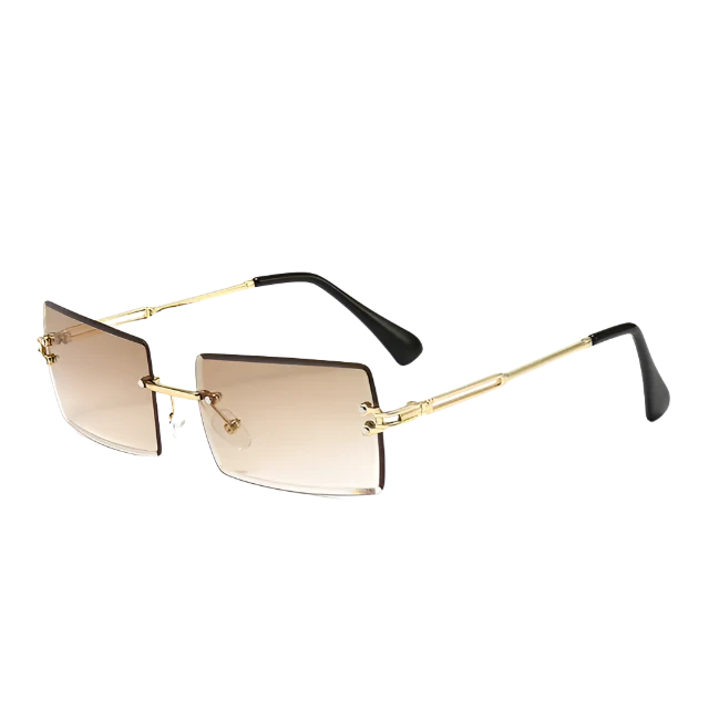 Rimless Rectangle Sunglasses