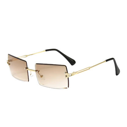 Rimless Rectangle Sunglasses