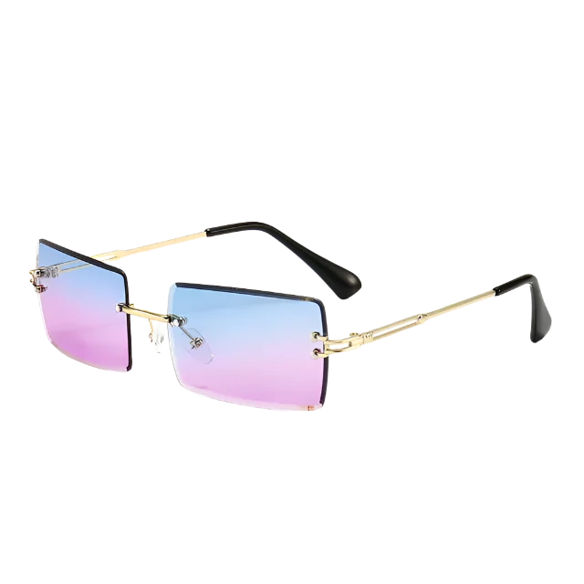 Rimless Rectangle Sunglasses