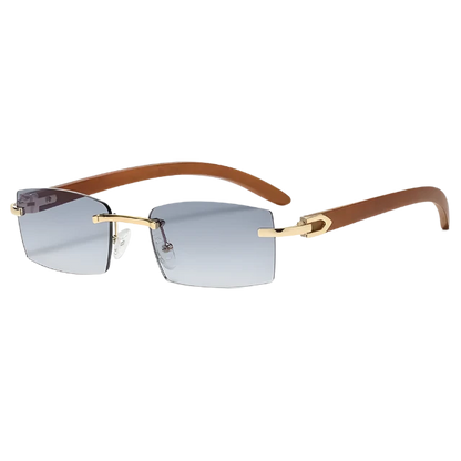 Rectangle Fashion Rimless Sunglasses