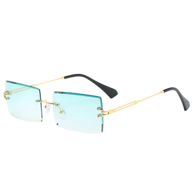 Rimless Rectangle Sunglasses