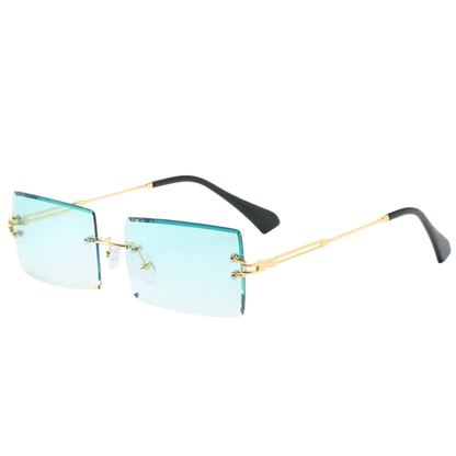 Rimless Rectangle Sunglasses