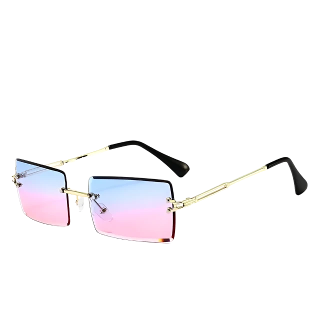 Rimless Rectangle Sunglasses