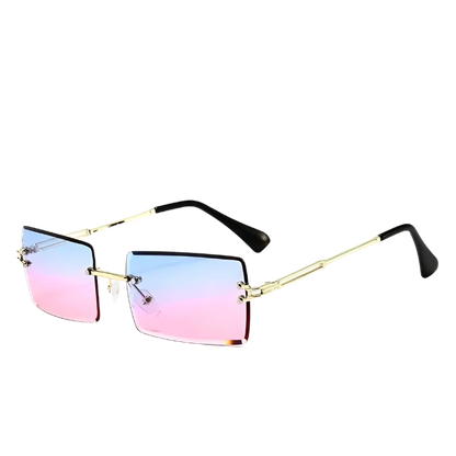 Rimless Rectangle Sunglasses