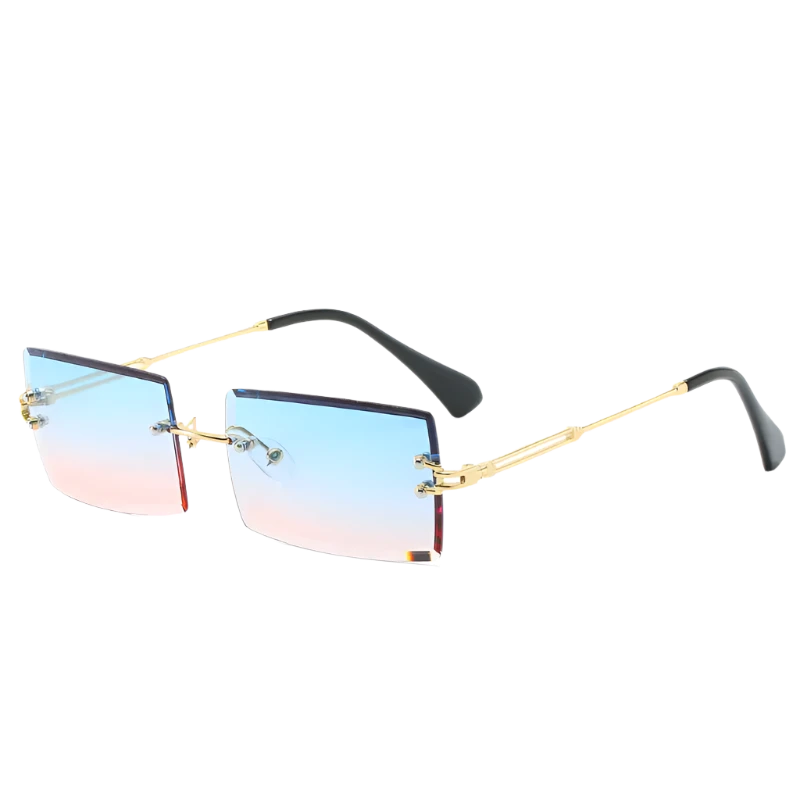 Rimless Rectangle Sunglasses