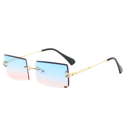 Rimless Rectangle Sunglasses